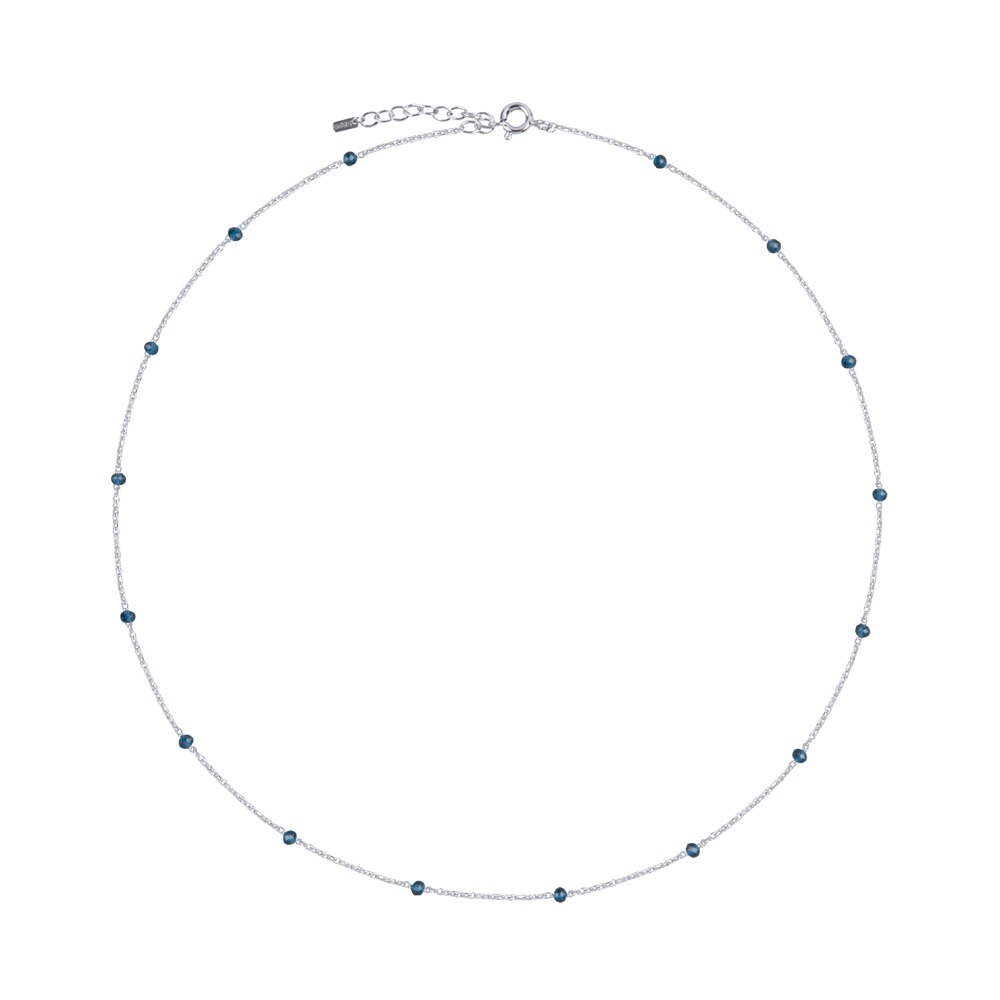 Blue d Sliver Necklace ( S 925 )