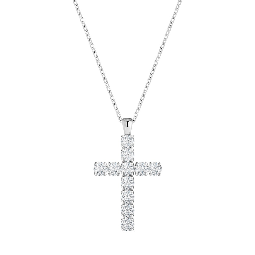 [J.Gracelet x Sting925] Eternity 4M Cross Necklace ( S 925 )