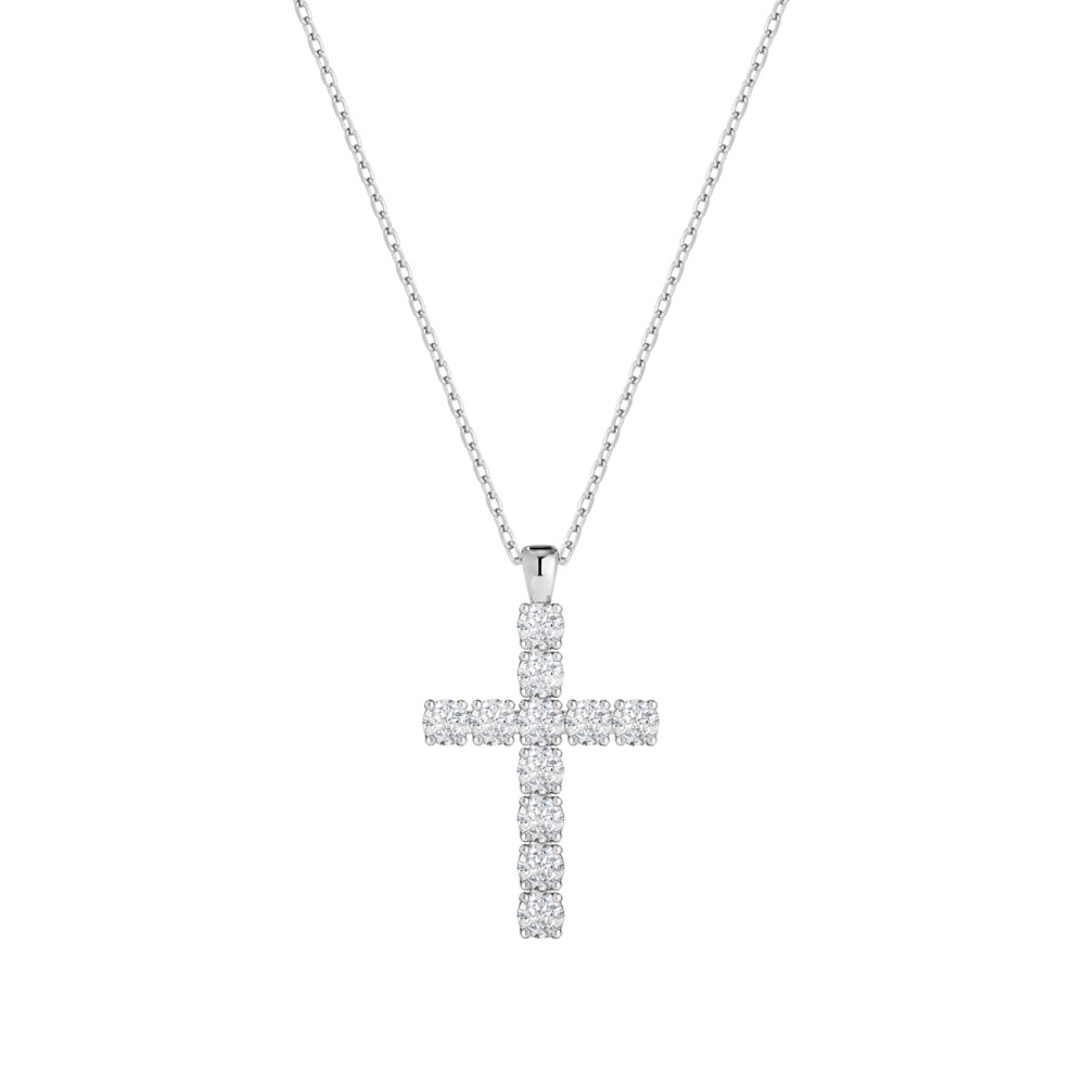 [J.Gracelet x Sting925] Eternity 3M Cross Necklace ( S 925 )